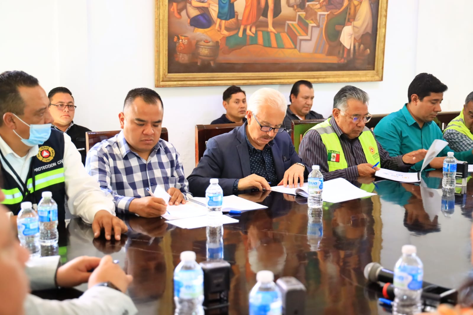 Firma alcalde de Apetatitlán, Ángelo Gutiérrez, convenio intermunicipal en materia de Protección Civil